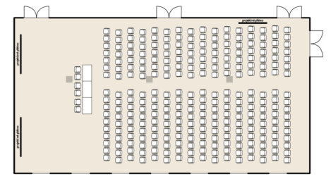 Mapa konferenčných sál