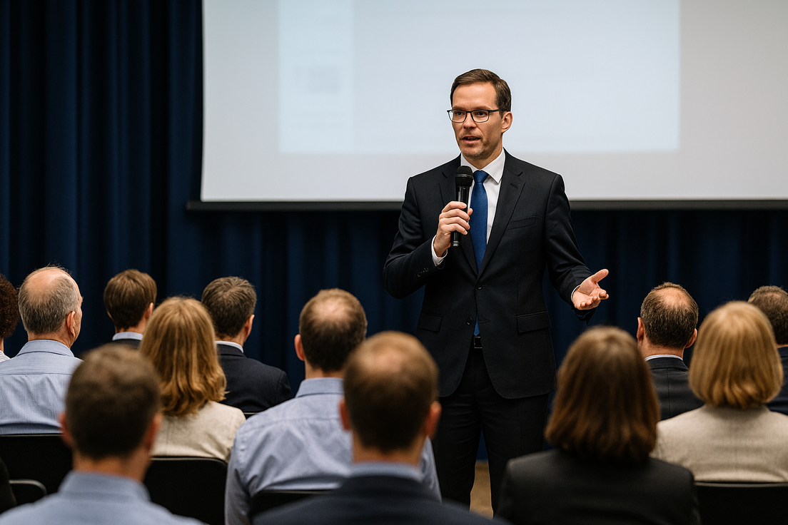 Plenárna prednáška v konferenčnej sále